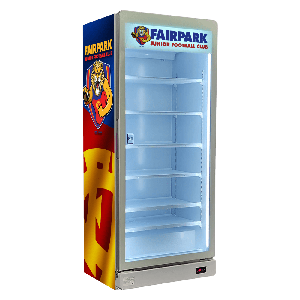 Fairpark JFC — branded fridge