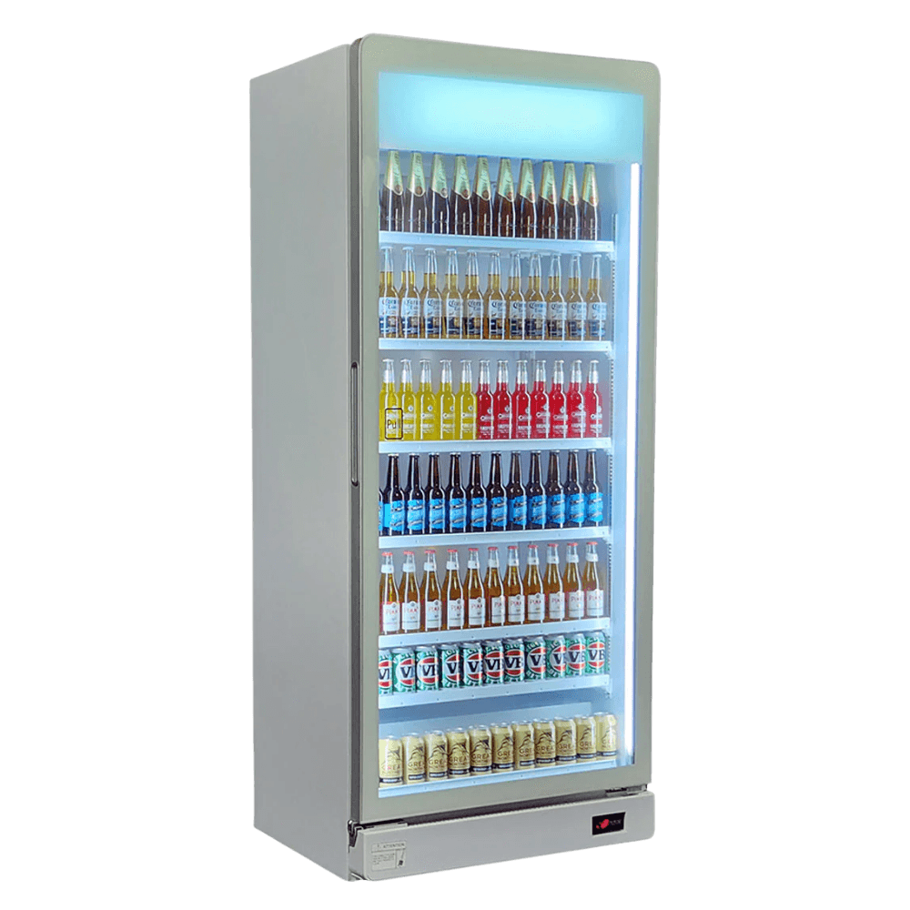 Plain fridge — before branding